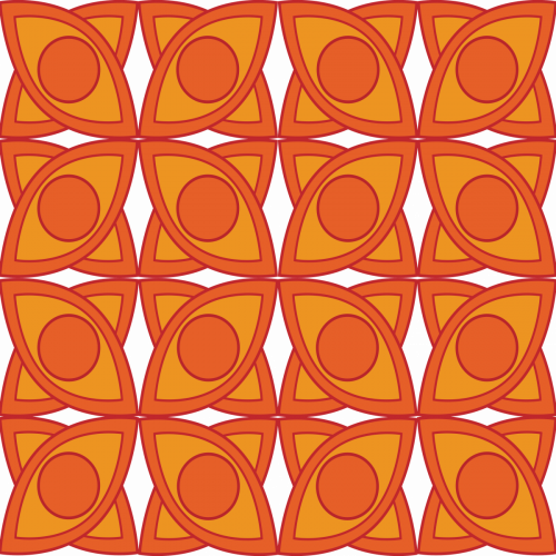 Autumn oranges pattern