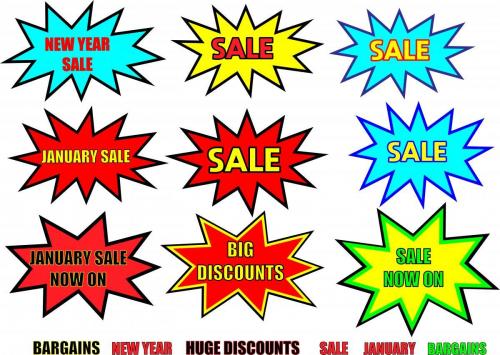 New Year Sale banners
