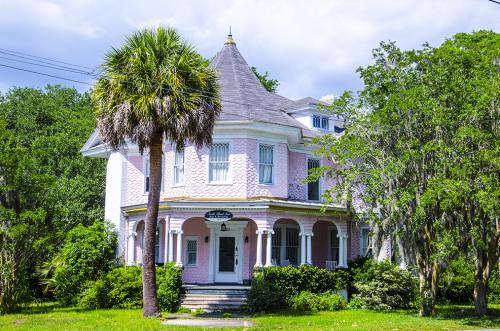 Pink-House-Beaufort-South-Carolina-12x