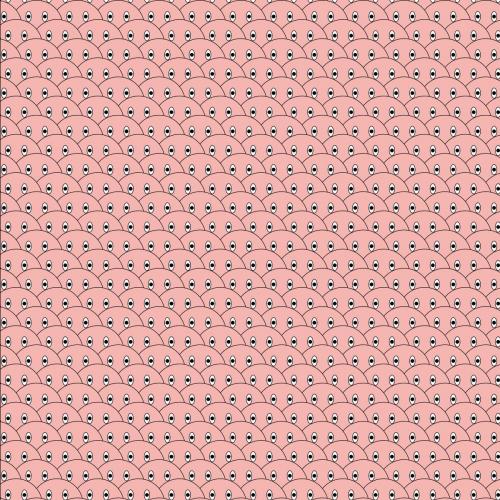 Pink face pattern