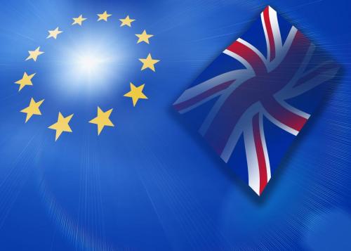 The European Union Flag Stars and Union Jack on a blue background 4