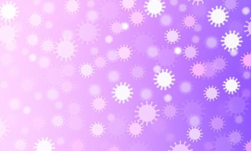 coronavirus medley light on pale purple